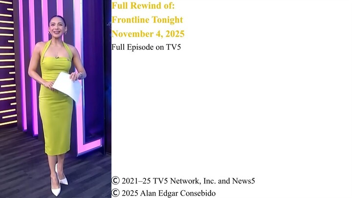 Frontline Tonight Rewind – November 4, 2025