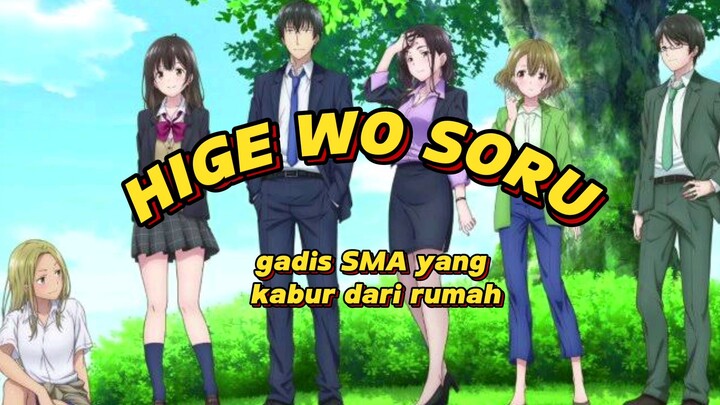 Review film anime "Hige Wo Soru" Cerita gadis SMA yang kabur dari rumah