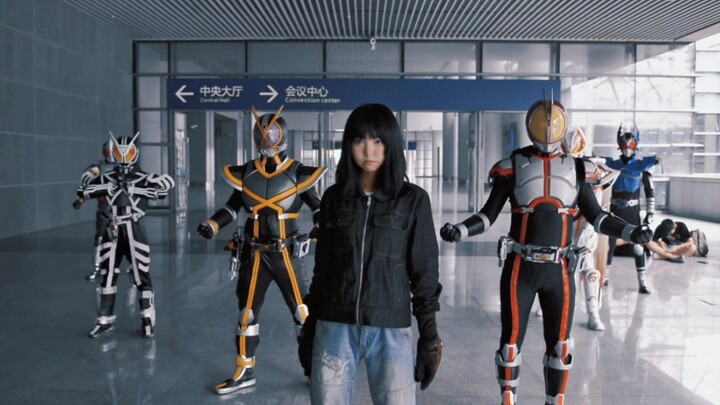 Chongqing Kamen Rider NB leather suit group!