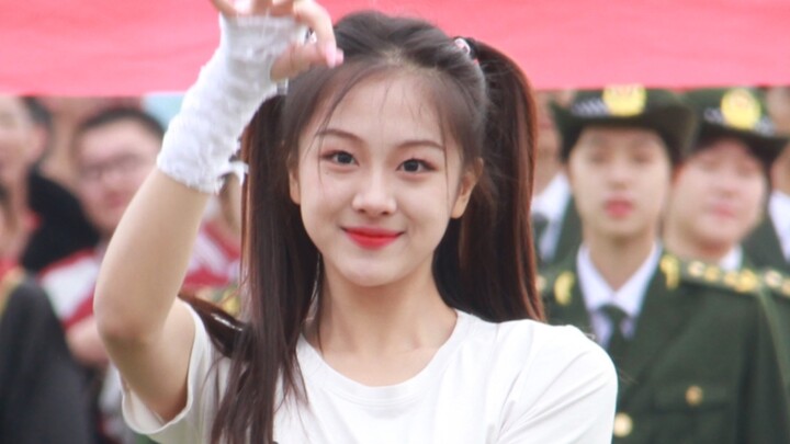 The opening ceremony of Rizhao No. 1 Middle School's 2022 School Sports Meet, Lin Nalian's "pop" cov