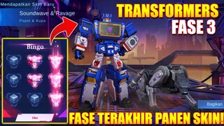 PANEN SKIN LAGI DI EVENT TRANSFORMERS FASE KE 3 !! AKHIRNYA BISA DAPAT SKIN TRANSFORMERS SOUNDWAVE !