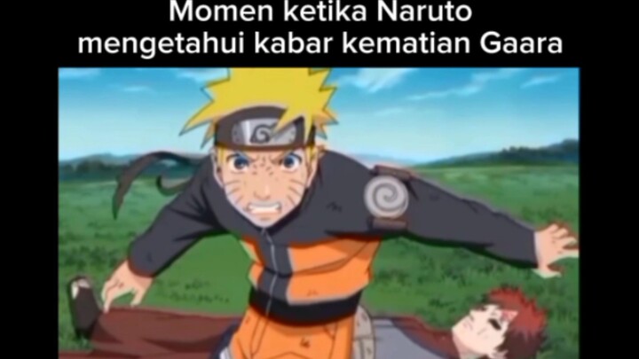 reaksi Naruto ketika Gaara mati