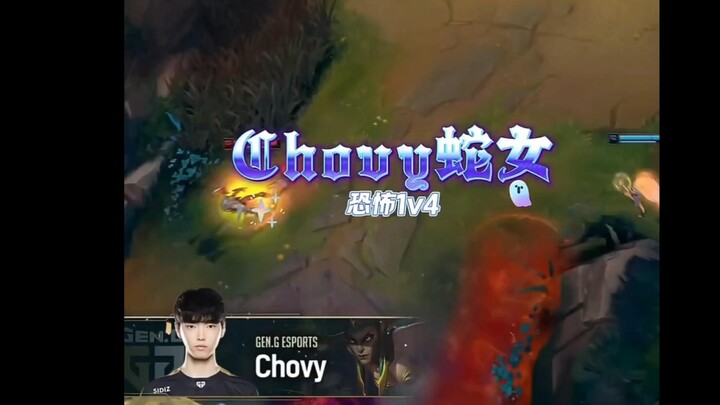 Chovy pakai Serpent Woman lakukan reverse sweep 1 lawan 4 yang super keren!