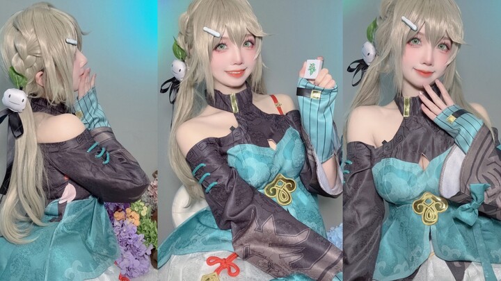 Let's take a break and have some fun! Star Rail Qingque cosplay