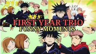 JUJUTSU KAISEN | The First Year Trio Funny Moments | Fushiguro, Itadori And Kugisaki Scenes