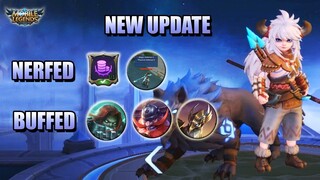 NEW UPDATE - BOUNTY HUNTER NERF, SUPPRESS EFFECT AND TERIZLA ULTIMATE  - MLBB