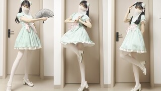 白丝甜妹♥国风折扇舞【横竖撇点折】♡>∀<)!!~