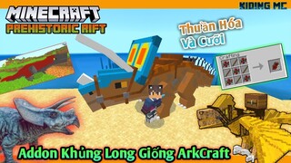 Hướng Dẫn Cài Addon Kỷ Nguyên Khủng Long Mới Giống ArkCraft Trên Mcpe 1.14, 1.16 Cực Hay| KIDING MC