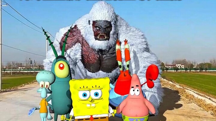 سبونج بوب وبيتر تطورا إلى سوبر غوريلا كينغ