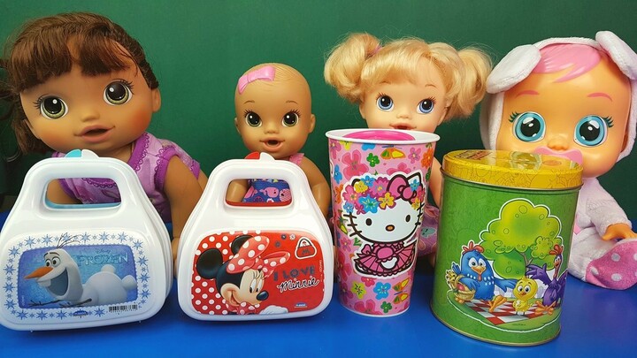 Comprinhas e Supresas Maletinhas da Galinha Pintadinha, Hello Kitty, Frozen e Minnie
