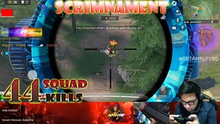 44 SQUAD KILLS | HUGUTAN PA?? | WORLD RECORD?? | SCRIMNAMENT | NRX 420 | CODM GARENA