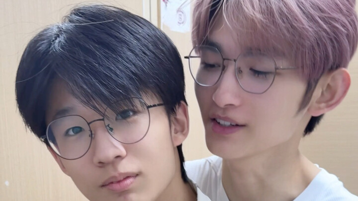 Two male leads in a bathroom scene?