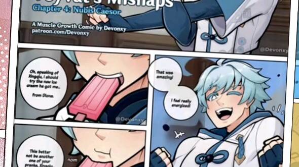 原神肌肉膨胀漫画