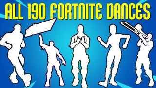 *ALL* 190 Fortnite Dances/Emotes [Season 1 to 9]