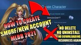 HOW TO CREATE NEW ACCOUNT IN MOBILE LEGENDS 2021 | HOW TO CREATE SMURF ACCOUNT IN MLBB 2021