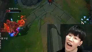 The Stoneman's level 1 shake made Theshy angry, and then he was suppressed by 15 times the last hit