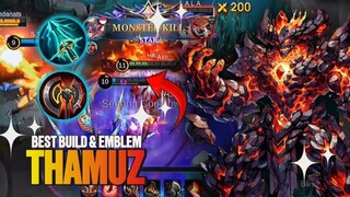 BEST BUILD THAMUZ TERSAKIT 2024, BUAT SAKIT DAN KUAT MOBILE LEGENDS