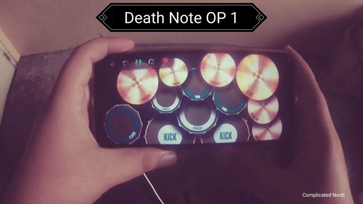 Death Note OP1 - Real Drum App Cover | NIGHTMARE - the WORLD