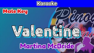 Valentine by Martina McBride (Karaoke : Male Key)