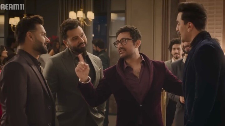 Dream11_ Aamir ne liya panga 𝚂̶𝙸̶𝙽̶𝙶̶𝙷̶ Kapoor se. _ _AapkiTeamMeinKaun(1080P_HD)