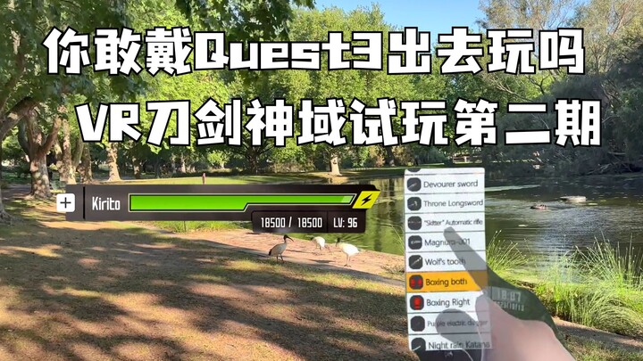 Quest3 Outdoor Test-Sword Art Online Game MR Issue 2