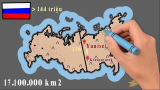 10 Điều Thú Vị Quan Sát Được Qua Bản Đồ thế giới