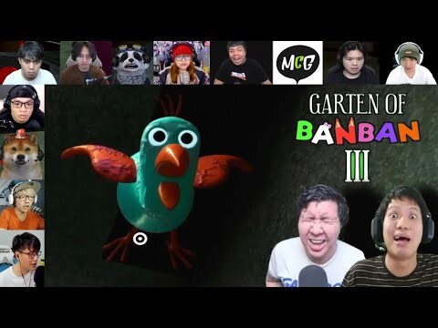 TERIAKAN GAMER DI JUMPSCARE TARTA BIRD, BURUNG KEMATIAN!!! | Garten Of Banban 3 Indonesia