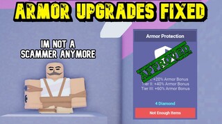 Armor Upgrades Are Fixed Roblox Bed Wars