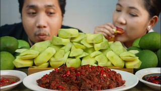 GREEN MANGO MUKBANG + SPICY SHRIMP PASTE | BIOCO FOOD TRIP