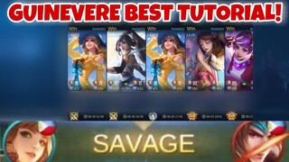 GUINEVERE BEST TUTORIAL COMPLETE GUIDE | ITEM BUILD EXPLAINED | EMBLET SETUP | MOBILE LEGENDS