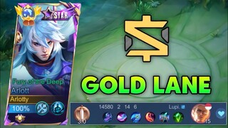 NEW META ARLOTT GOLD LANE IS THE BEST COUNTER FOR NEW META NATAN!! (Enemy marksman cry😭)