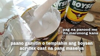paano gamitin o timplahin ang acrytex cast boysen paint step by step tagalog tutorial.