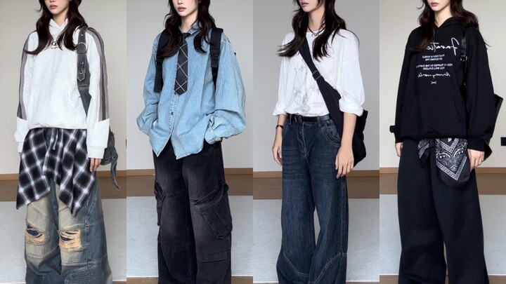 หนุ่มหล่อมาแล้ว! ลุคฤดูใบไม้ร่วงสไตล์วัยรุ่น ไม่เปิดขา | แมทช์เสื้อสเวตเตอร์ เสื้อเชิ้ตแขนยาว กับกาง