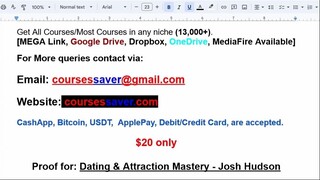 Dating & Attraction Mastery - Josh Hudson