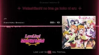 love live school idol project song aisteru banzai