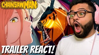 QUE LOUCURAAAA! CHAINSAW MAN TRAILER 2 REACTION | ANIME DO ANO?!