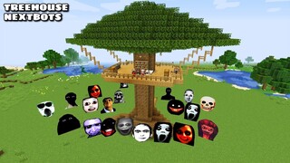 SURVIVAL TREE HOUSE WITH 100 NEXTBOTS in Minecraft - Gameplay - Coffin Meme