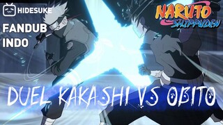 【DUB INDO】 DUEL SENGIT ANTARA KAKASHI VS OBITO [Part 01] - Naruto Shippuden Fandub Indonesia.