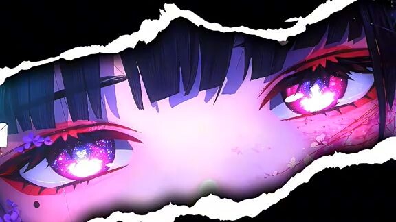 mắt Anime tím