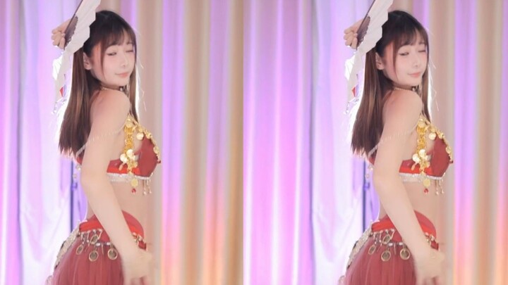 【鱼子酱】《花.间.酒》异域舞娘套装 直播跳舞录屏