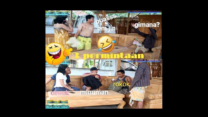 JIN micin😅(kuberi 3 permintaan) - komedi