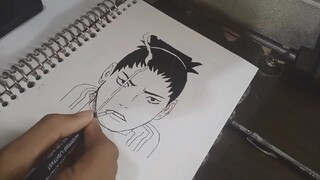 Drawing Shikamaru | Naruto shippuden