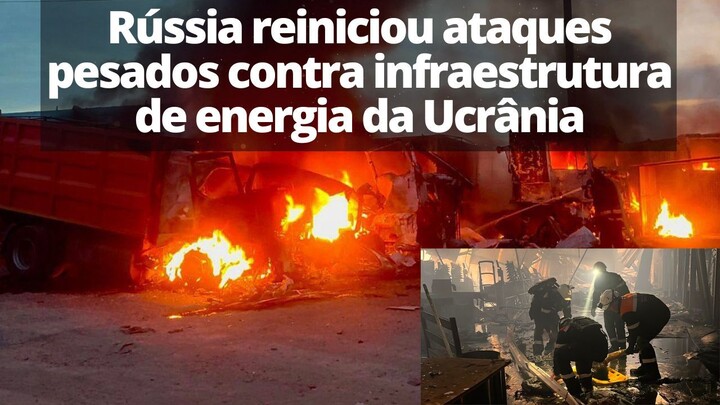 Rússia faz ataque pesado contra infraestrutura energética da Ucrânia