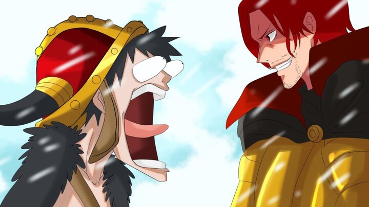 SCENE LUFFY BERTEMU SHANKS DI ELBAF