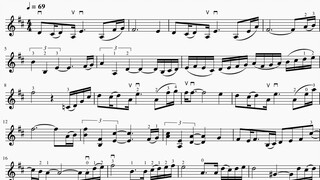 Musescore】 Confession No Night Biola Score (dengan Fingering Bowing)