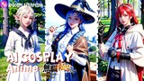 Ai Cosplay Anime Mushoku Tensei 😍 Cosplay Eris, Sylphiette, Roxy, Kalian Pilih Mananih??