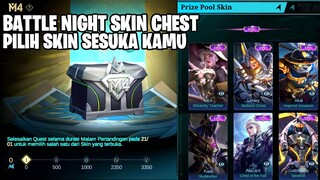 BOCORAN PRIZEPOOL M4 BATTLE NIGHT SKIN CHEST & TANGGAL RILIS NYA - MOBILE LEGENDS