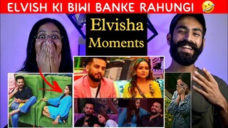 Reaction On : Elvish Yadav & Manisha Cute + Funny Moments In Bigg Boss | Elvish Yadav Bigg Boss