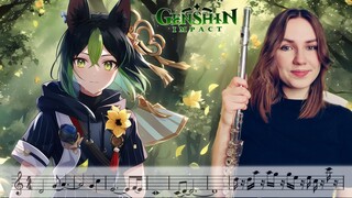 Tighnari Theme - Genshin Impact | Flute Cover [SHEET MUSIC]