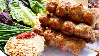NEM NƯỚNG - Bí quyết làm Nem Nướng Viên dai giòn và Cách pha Nước Chấm Nem thơm ngon by Vanh Khuyen